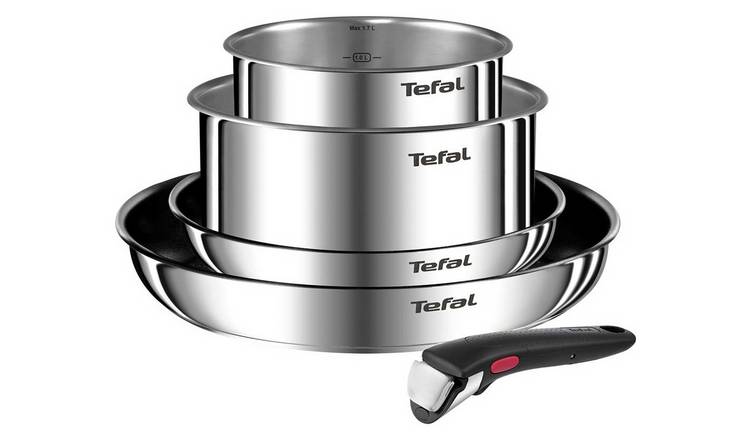 Buy Tefal Ingenio Emotion 5 Piece Stainless Steel Pan Set