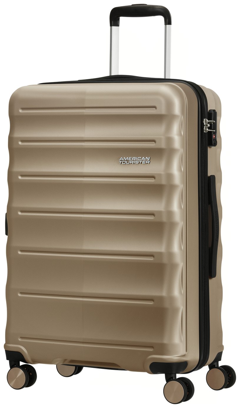 American Tourister Spinner Wheels Hard Large Suitcase- Pearl