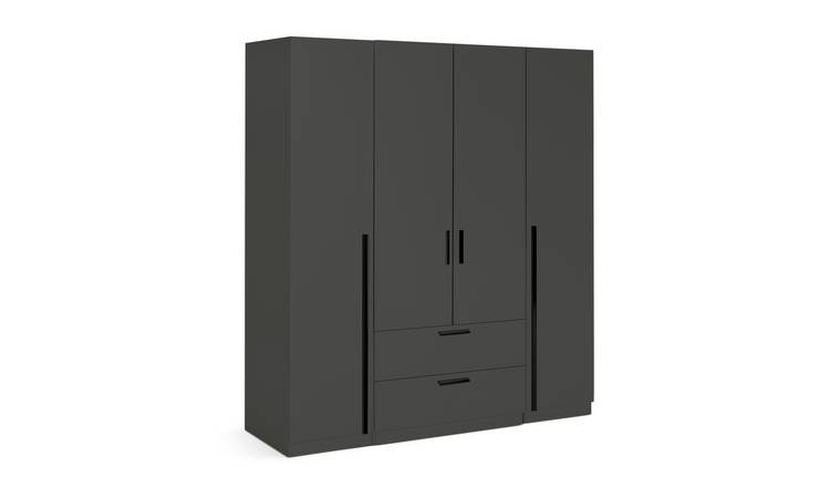 4 door deals 2 drawer wardrobe