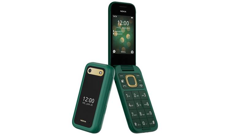 SIM Free Nokia 2660 Flip Mobile Phone - Green