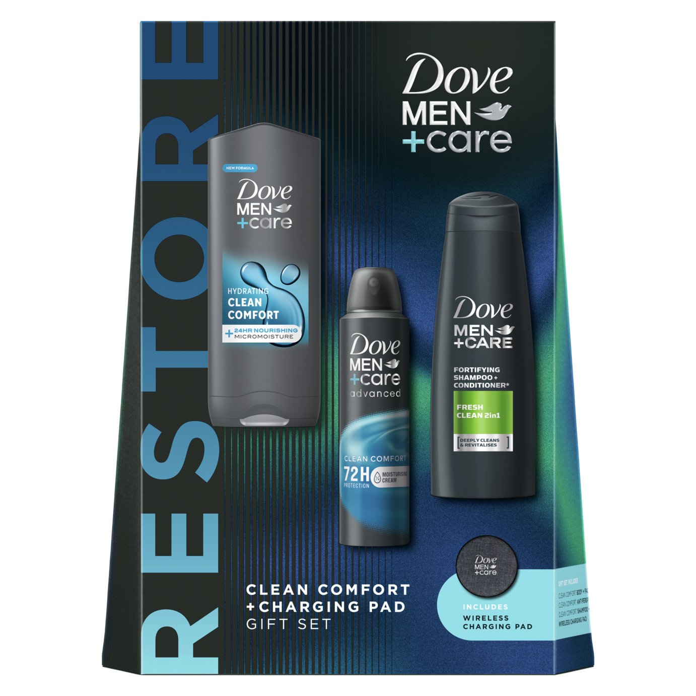 Dove Men Trio Set With Charging Pad