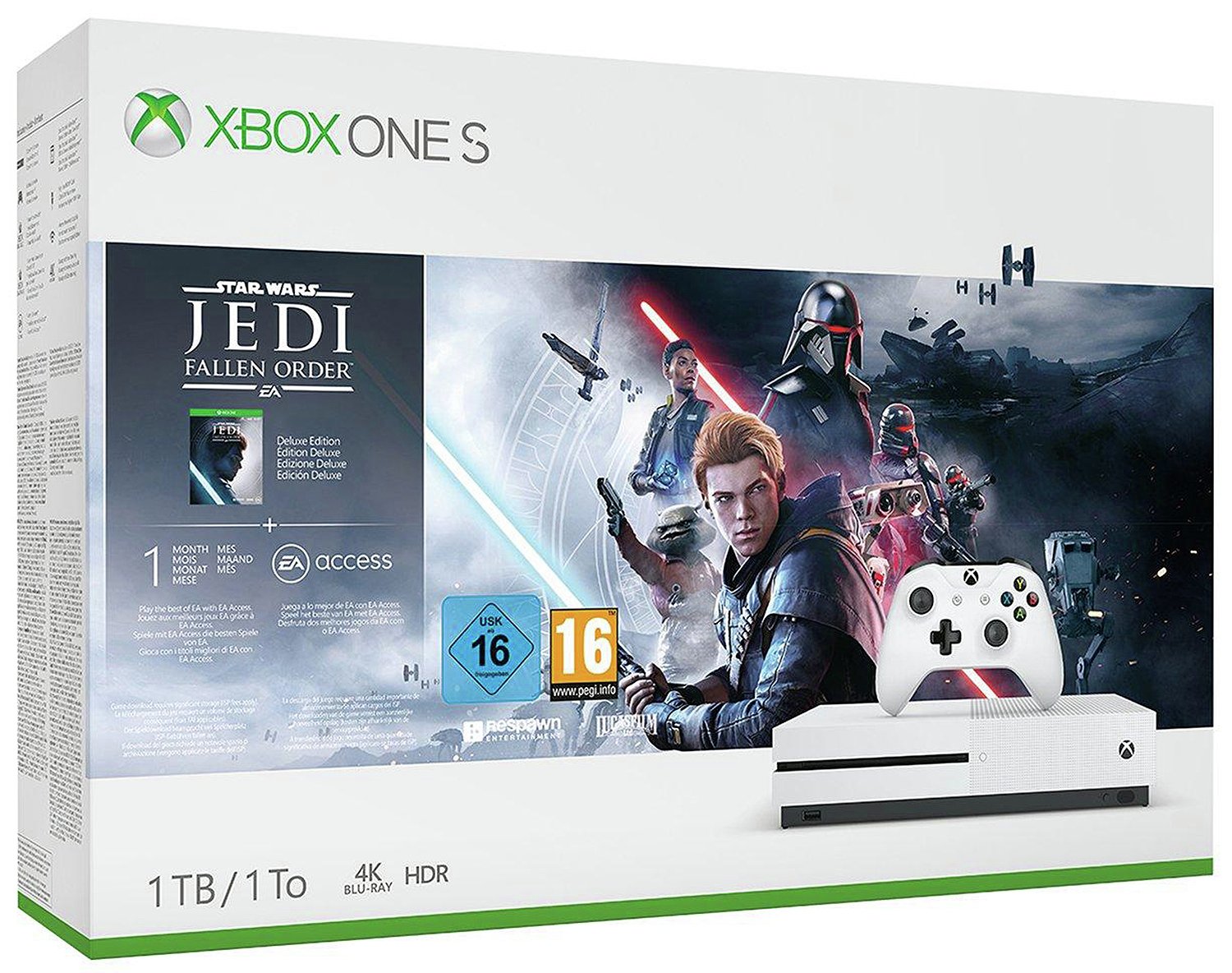 Xbox One S 1TB Console & Star Wars Jedi: Fallen Order Bundle