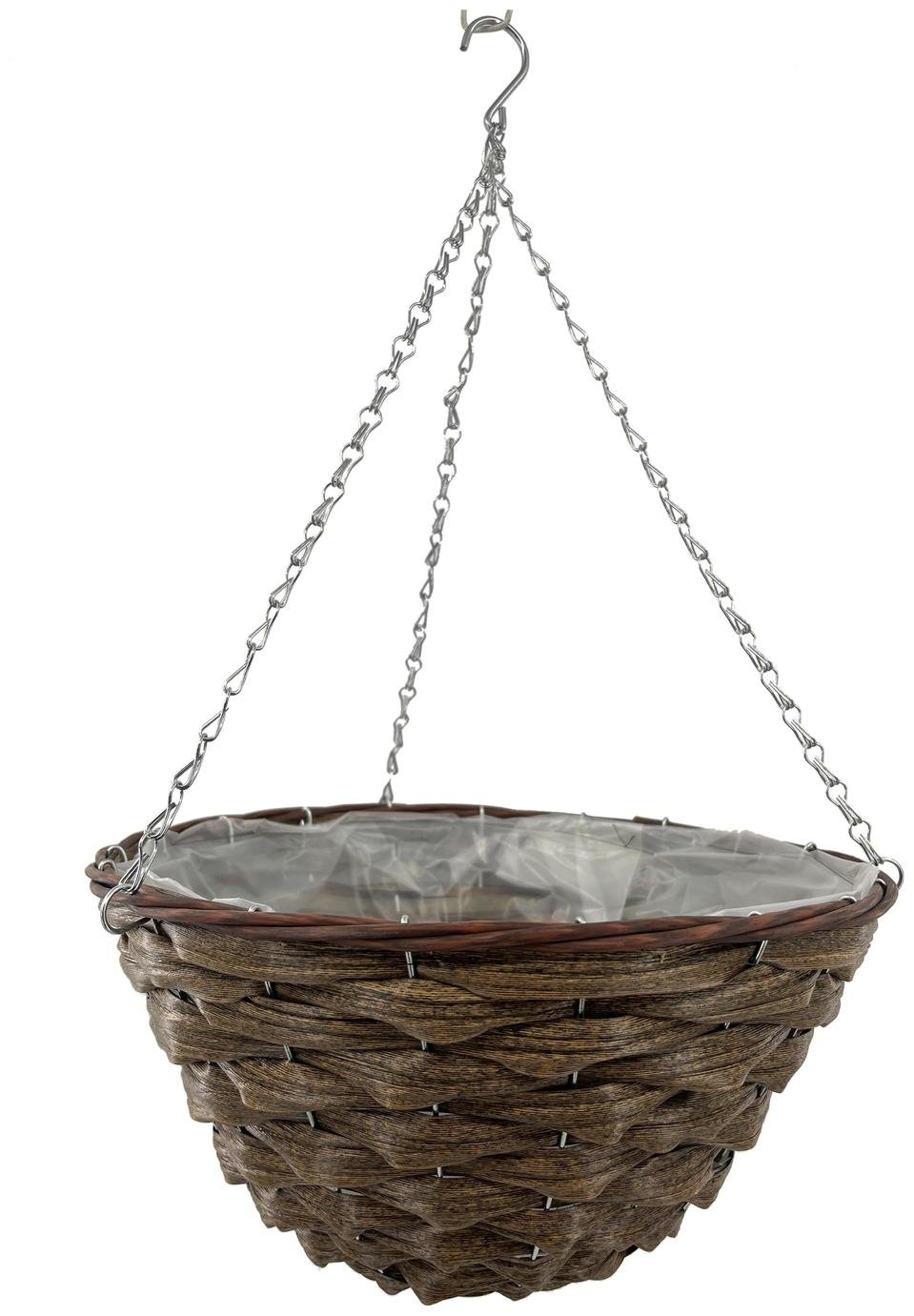 Terrastyle 35cm Rattan Hazel Hanging Basket