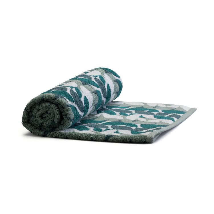 Habitat Geo Shape Hand Towel - Blue & Green 0