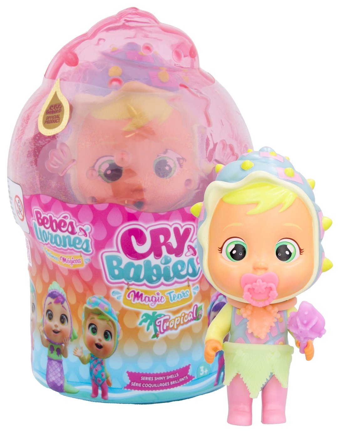 Cry Babies Magic Tears Shiny Shells Doll Assortment - 16cm