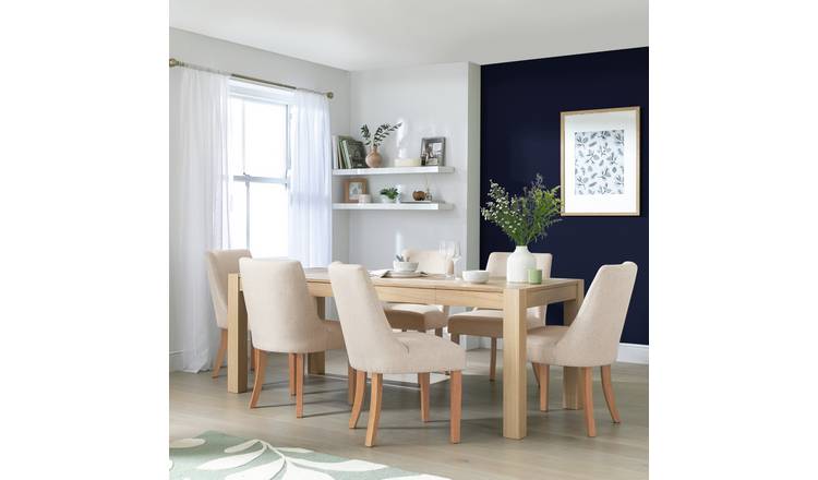 Argos cream deals dining chairs