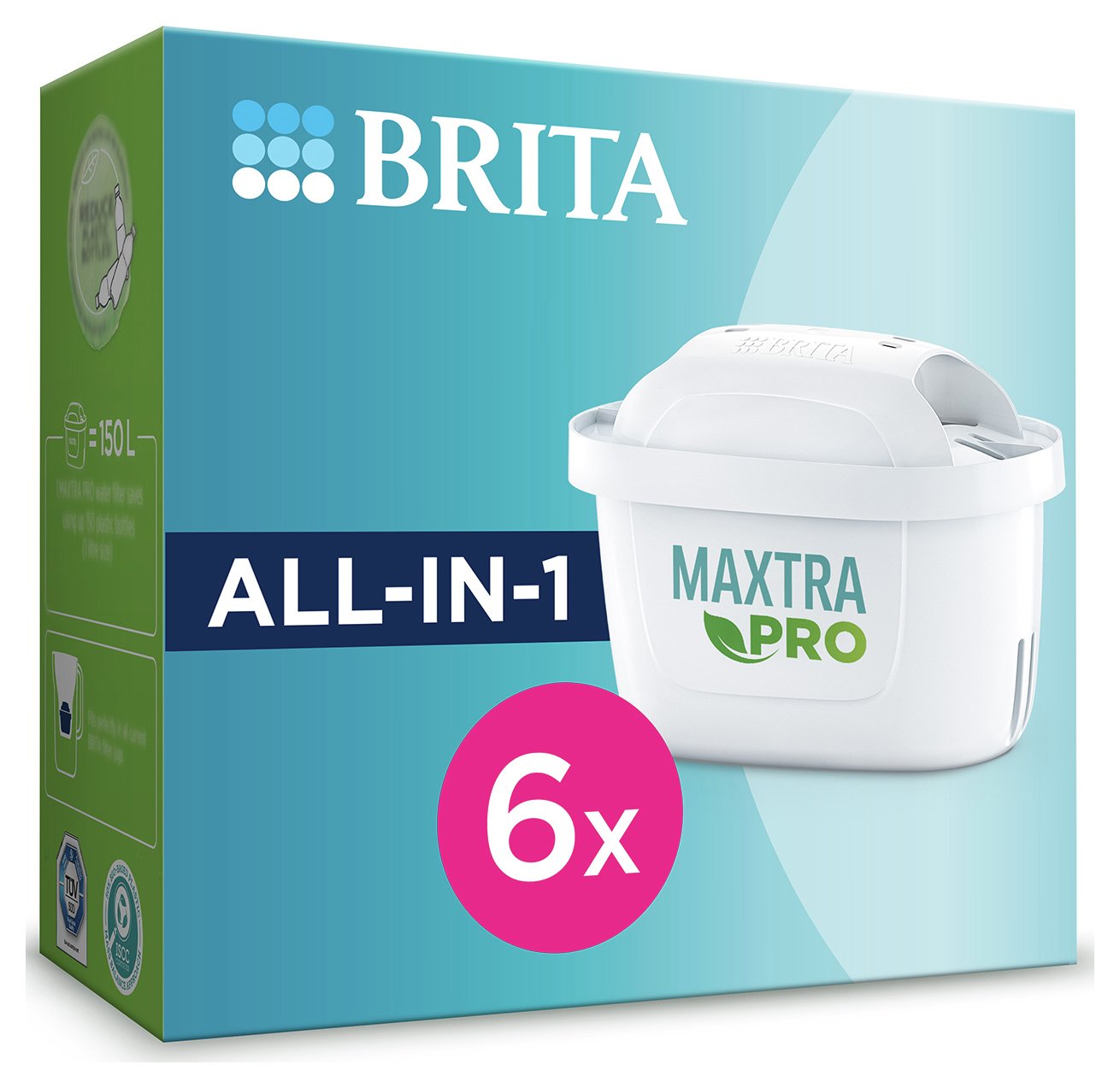 BRITA MAXTRA PRO All-In-1 Water Filter Cartridge – 6 Pack