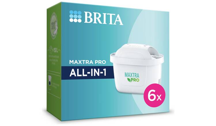 Buy BRITA MAXTRA PRO All-In-1 Water Filter Cartridge – 6 Pack | Water  filter jugs and cartridges | Argos