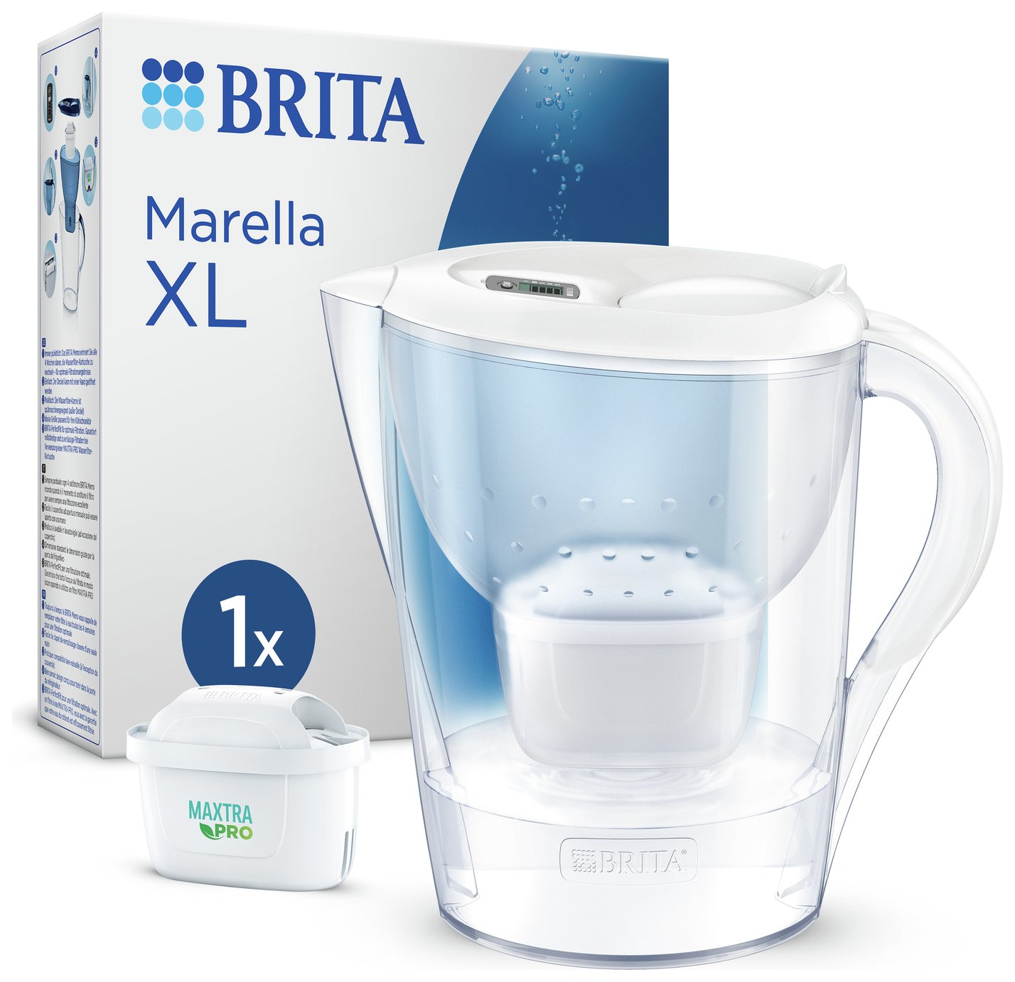 BRITA Marella XL Water Filter Jug White 3.5L