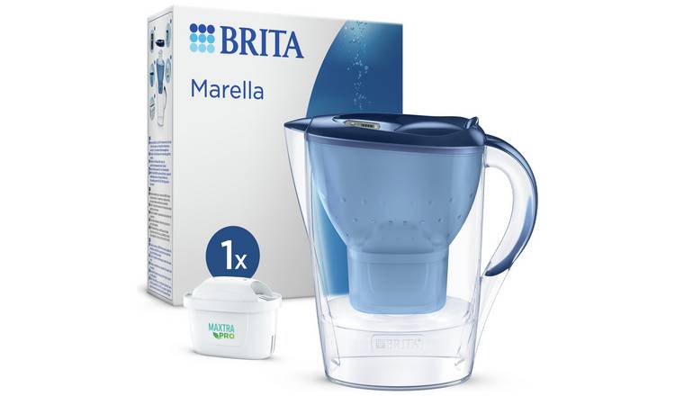 BRITA Marella Water Filter Jug Blue 2.4L