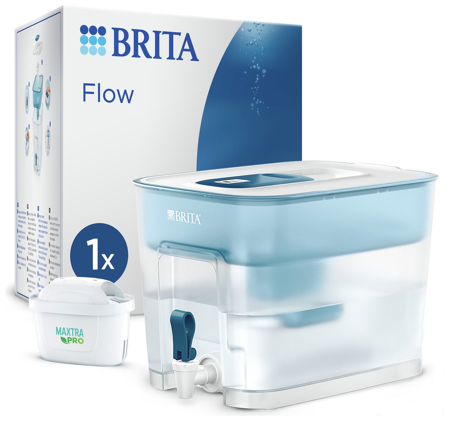 BRITA Flow XXL Water Filter Tank Light Blue 8.2L
