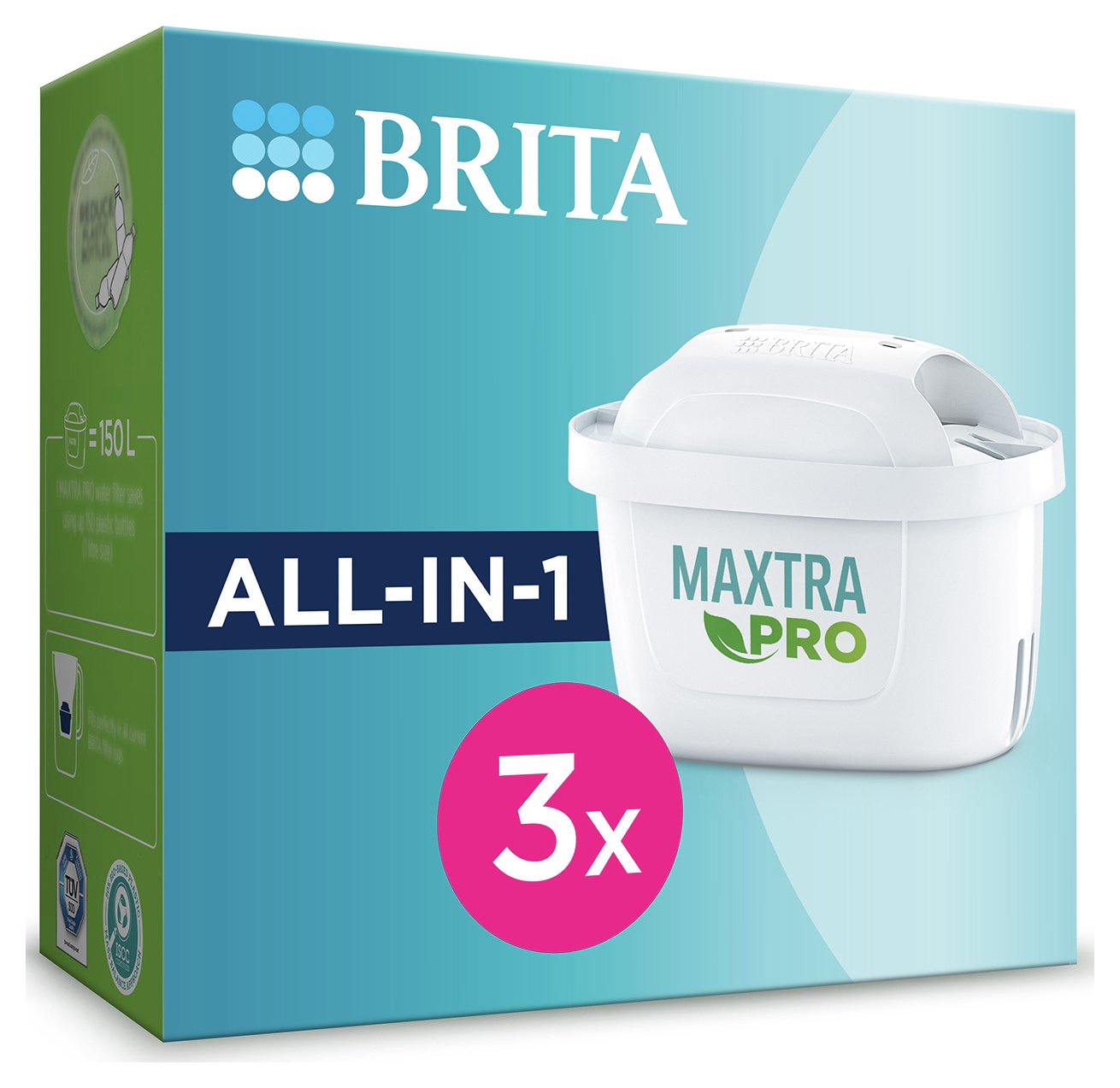 BRITA MAXTRA PRO All-In-1 Water Filter Cartridge – 3 Pack