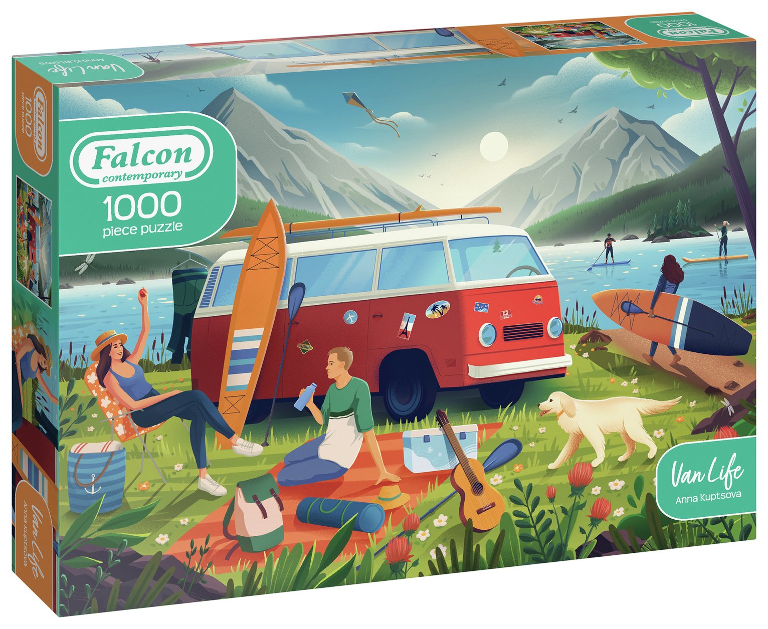 Falcon Contemporary Van Life 1000 Piece Jigsaw Puzzle