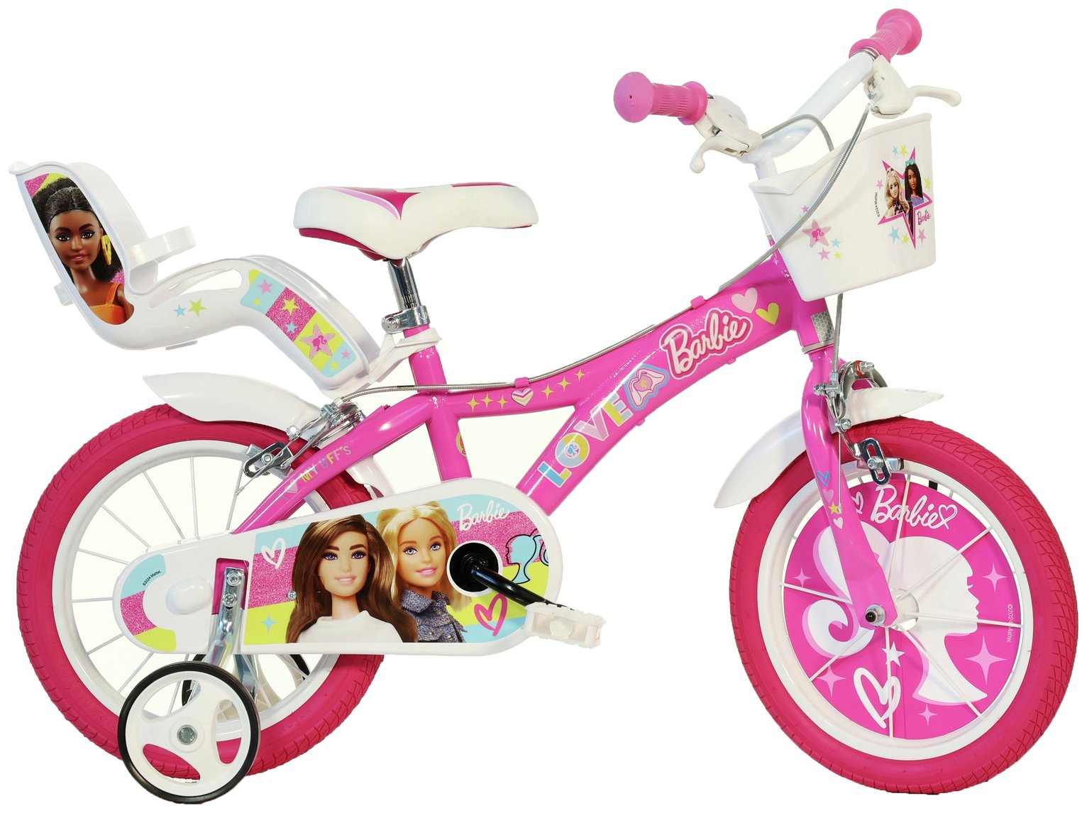 Dino Bikes Barbie 16 Inch Wheel Size Bike - Pink