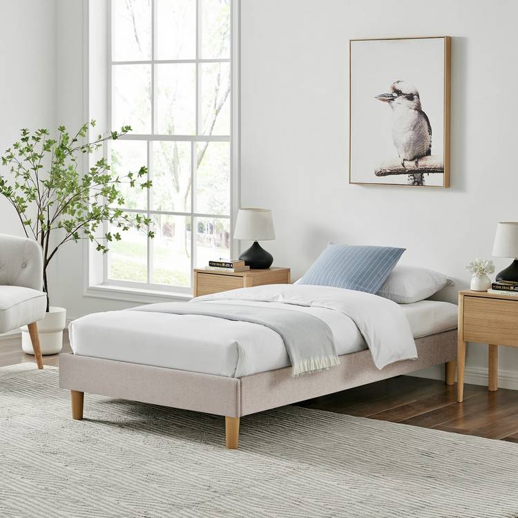 Argos Home Arthur Platform Single Bed Frame - Natural 0