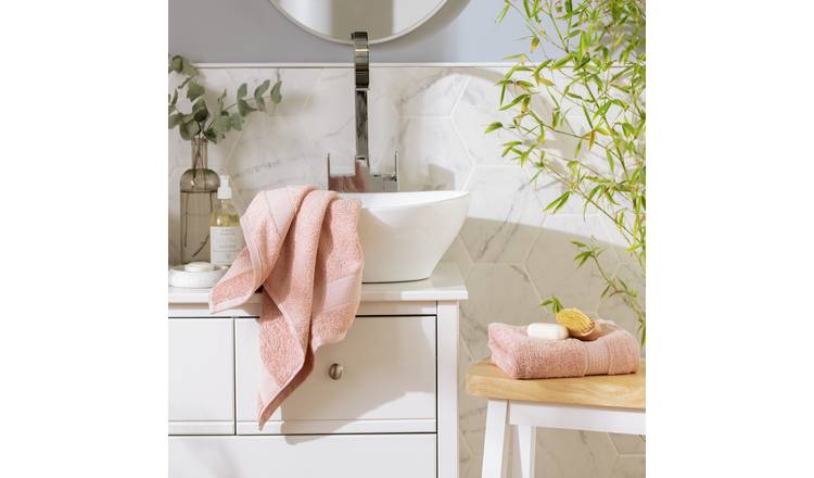 Habitat Hygro Anti Microbial  Hand Towel - Blush