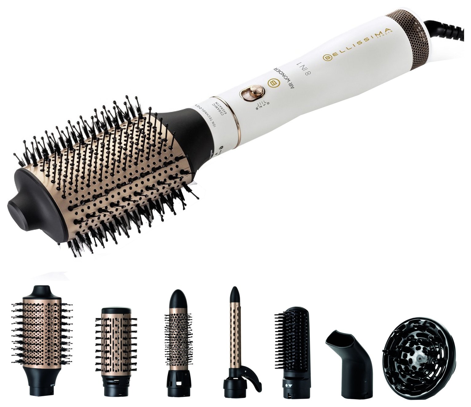 Bellissima Italia 11863 Air Wonder 8 in 1 Hot Styler