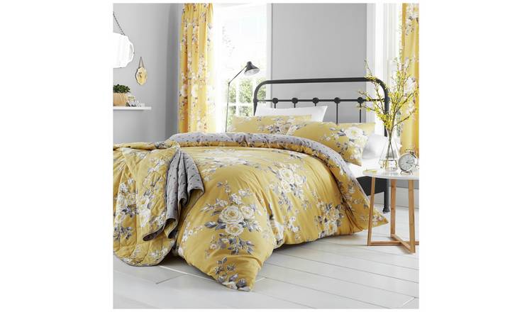 Catherine Lansfield Canterbury Ochre Bedding Set - King size