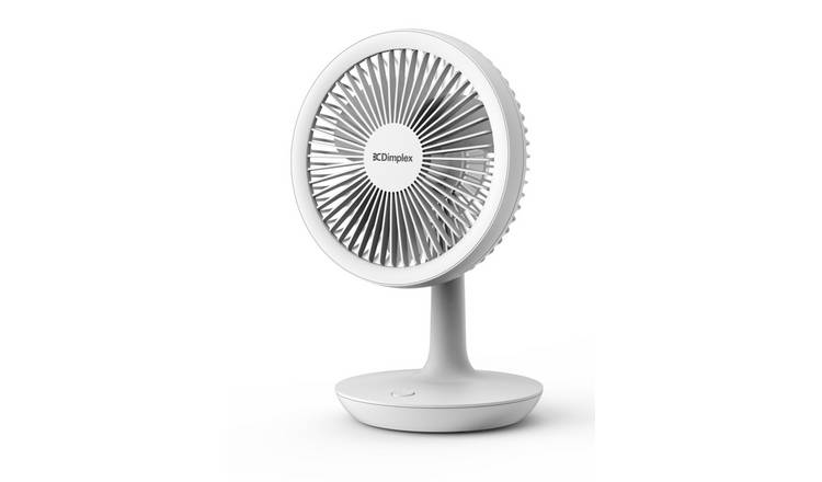 Buy Dimplex Rechargeable White Desk Fan 5 Inches Fans Argos