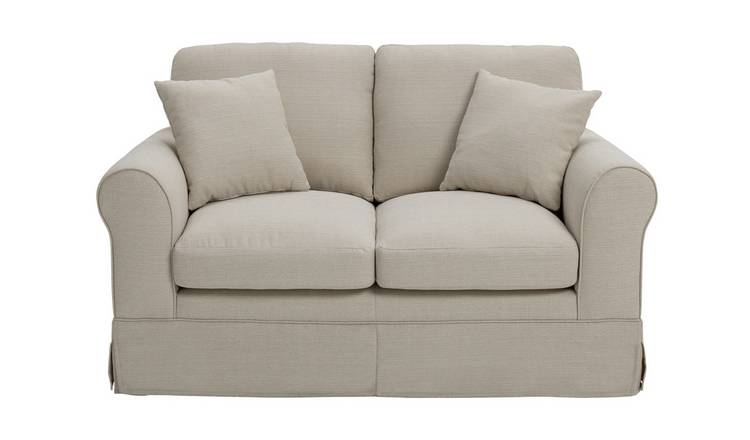 Argos Home Tessa Fabric 2 Seater Sofa - Natural