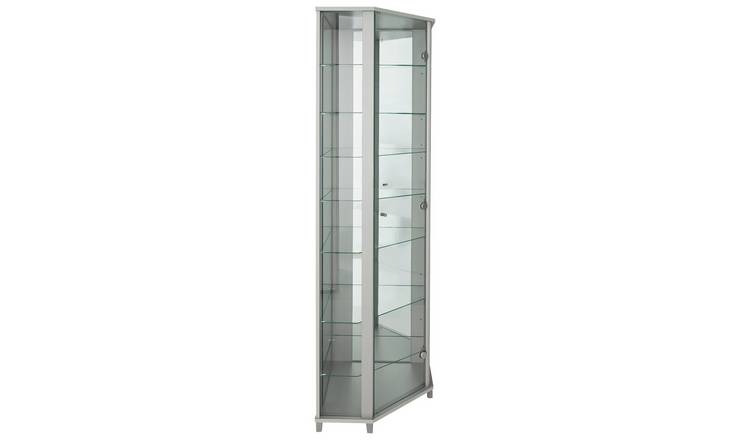 Corner glass store cabinet ikea