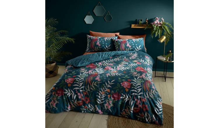 Buy Catherine Lansfield Tropical Birds Green Bedding Set- Single