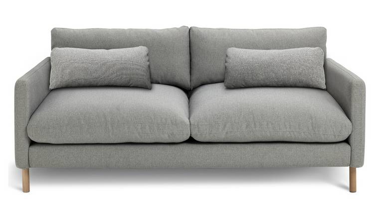 Habitat Paola Fabric 3 Seater Sofa - Grey