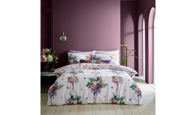 Catherine Lansfield Craft Floral Duvet Set King