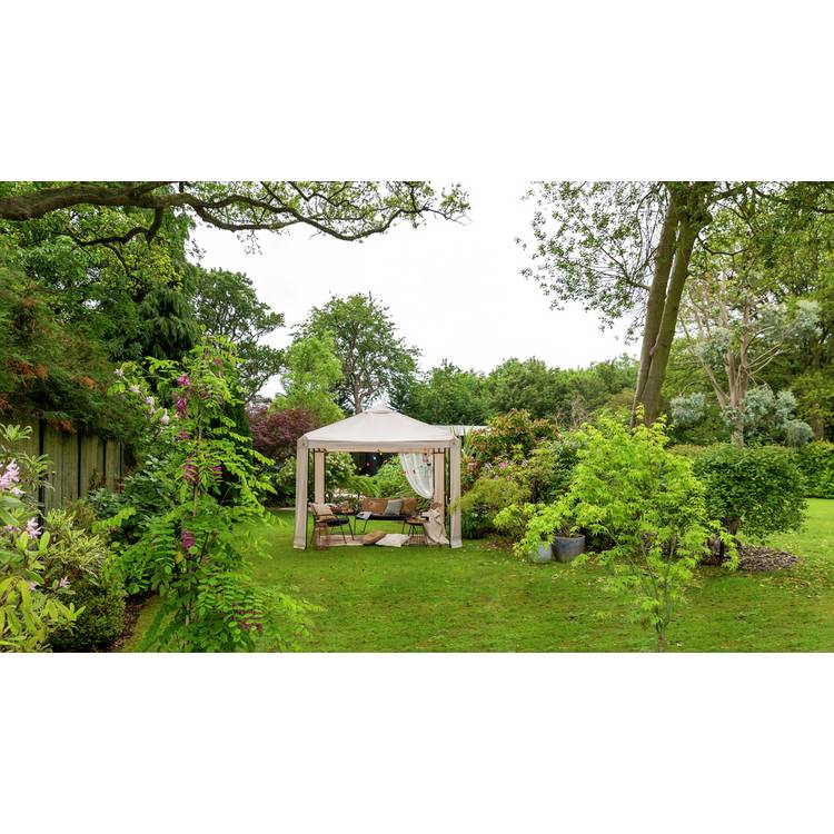 Argos Home 3m x 3m Garden Gazebo - Cream 0