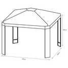 Buy Argos Home 3m x 3m Garden Gazebo - Cream | Gazebos, marquees and ...