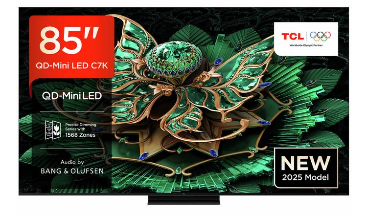 TCL 85 Inch 85C7K Smart 4K HDR QD Mini-LED Google TV