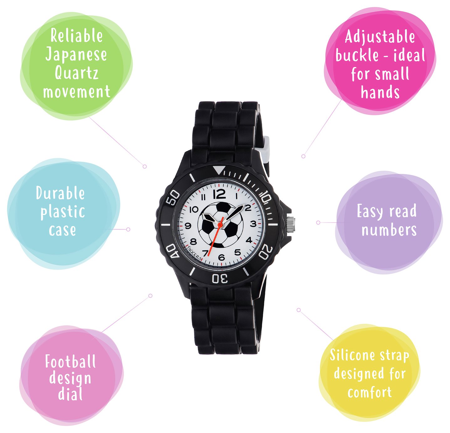 Kids Tikkers Black Football Watch Set Review