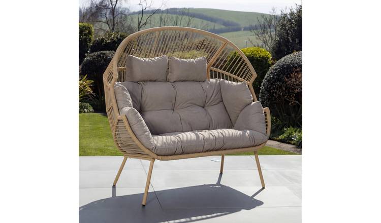 Artemis Home Cocona 2 Seat Standing Egg Chair - Light Brown