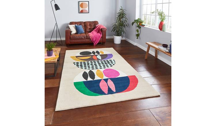 Mega Flooring Multi Modern Abstract Rug - 120 x 170cm