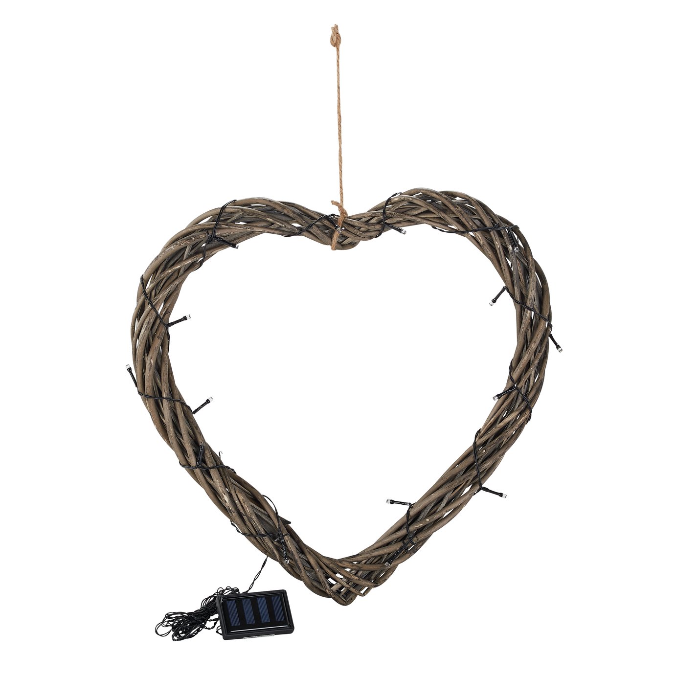 Argos Home Solar LED Wicker Heart Light Review