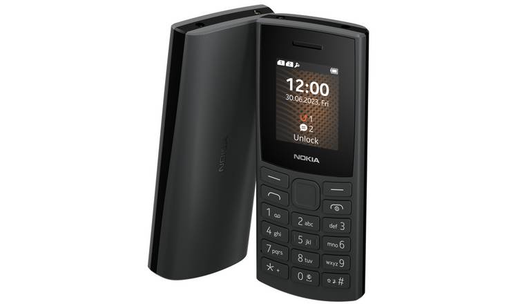 Nokia 105 Mobile Phone, 1.8”, 4G, SIM Free, Black