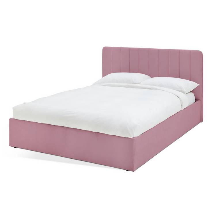 Argos Home Pandora Small Double End Lift Ottoman Bed - Pink 0