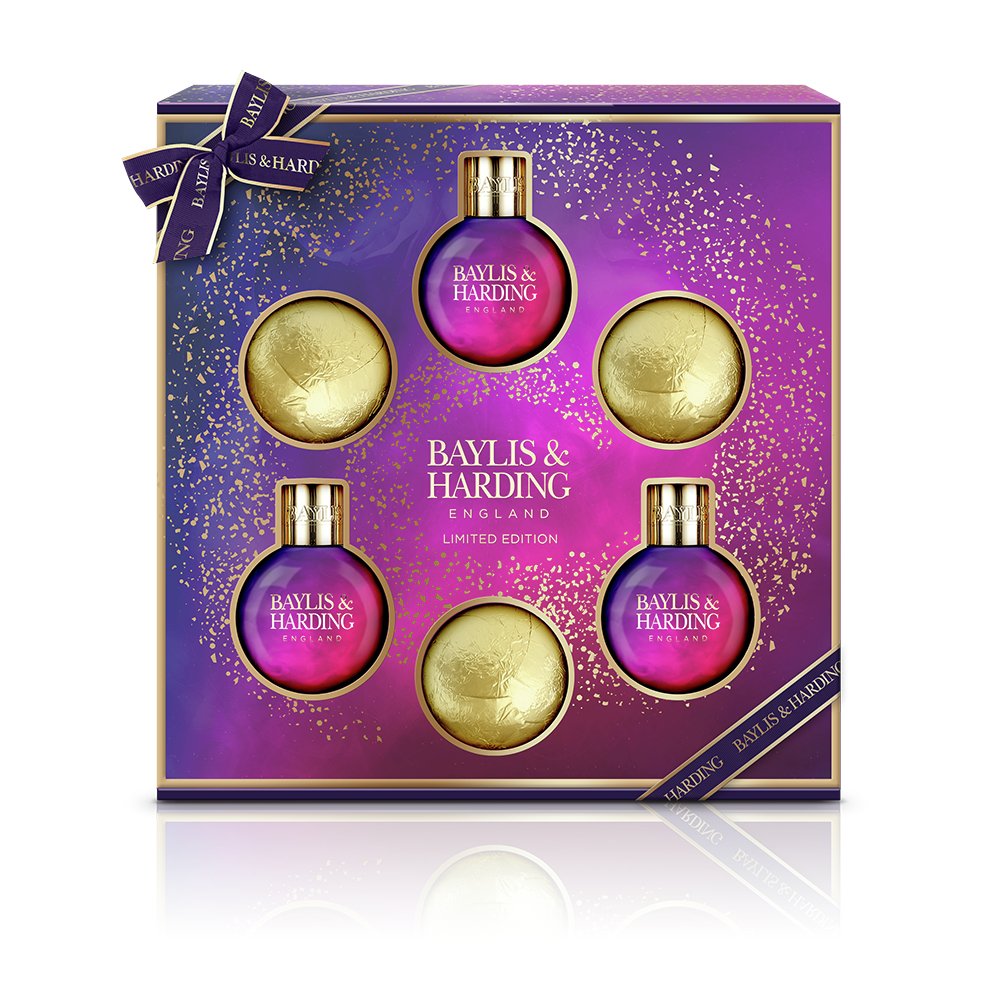 Baylis & Harding Midnight Fig Festive Bubble Bath Bauble