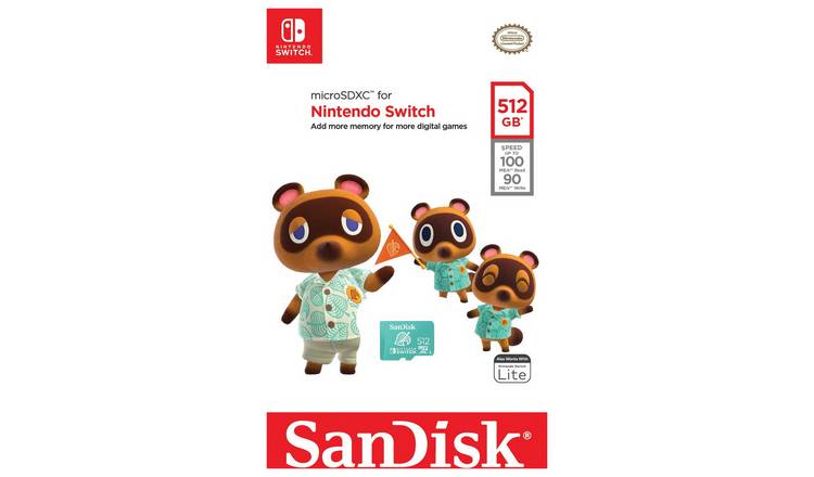 Nintendo switch shop 512gb sd card