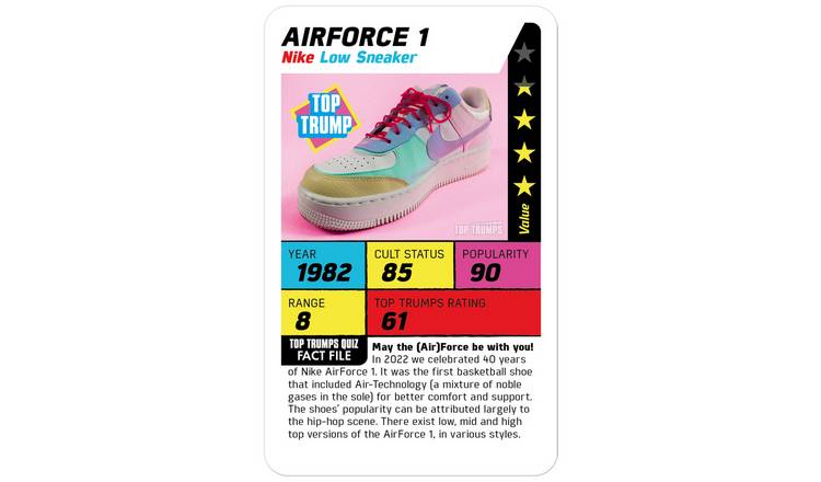 Buy Top Trumps Guide to Trainers Card Game | Trading cards and