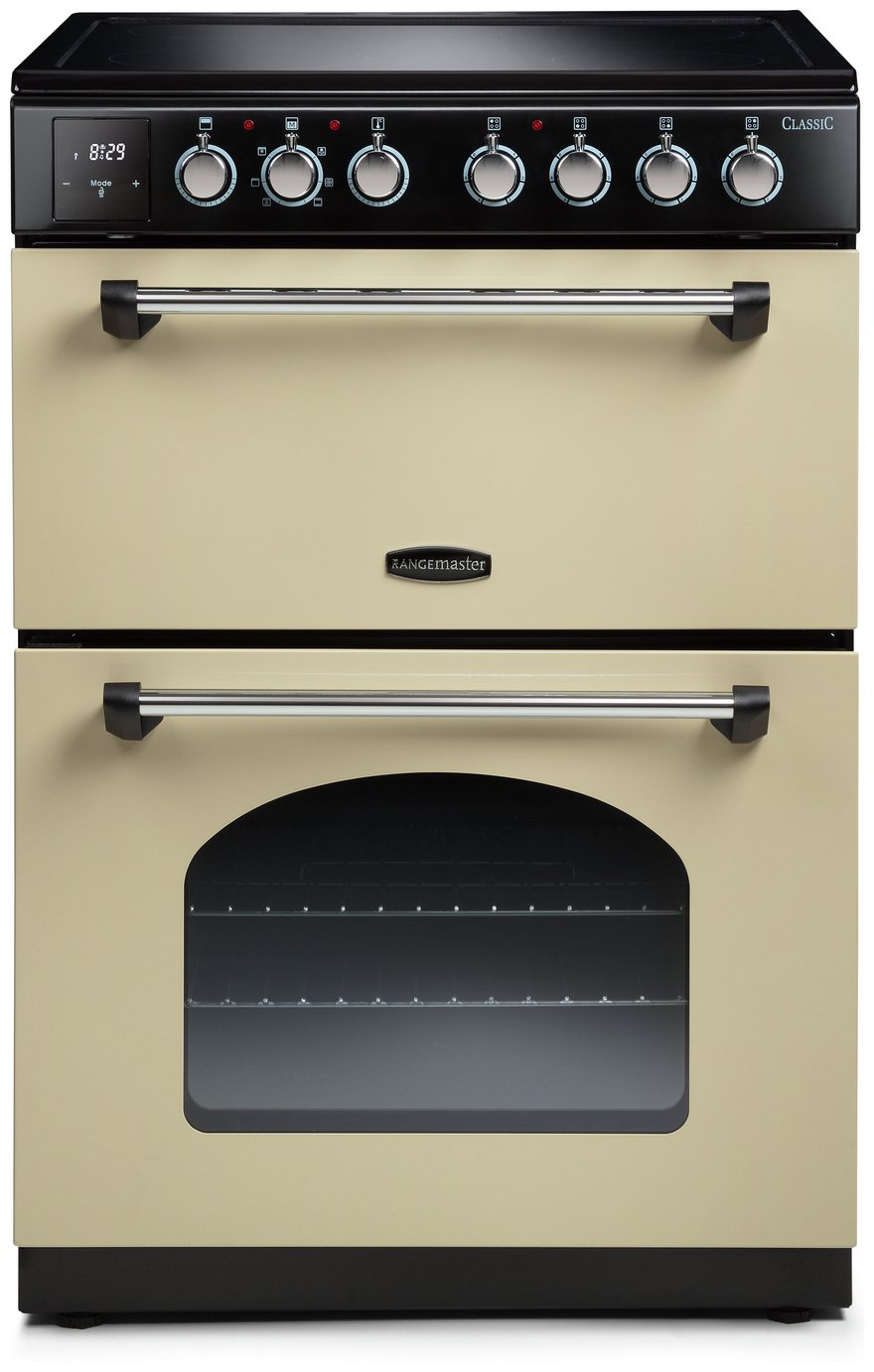 Rangemaster 128110 60cm Double Oven Electric Cooker - Cream