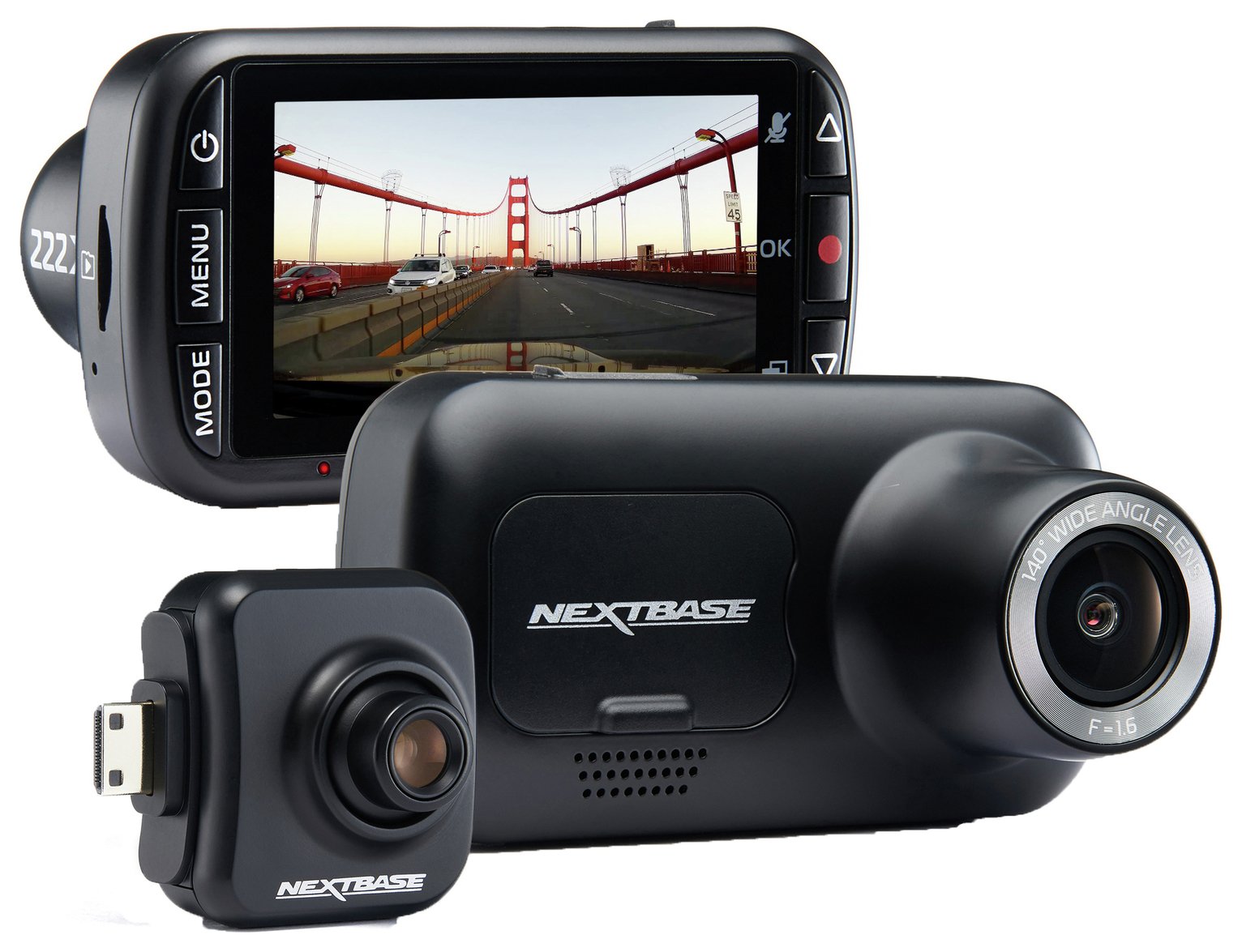 Buy Nextbase 222X Front and Rear Dash Cam Bundle