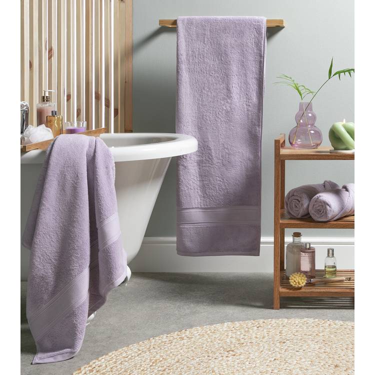 Habitat Cotton Supersoft 2 Pack Hand Towel - Lilac 0