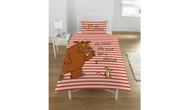 The Gruffalo and Mouse Red & White Kids Bedding Set - Single
