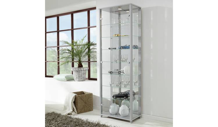 Argos home glass corner deals display cabinet