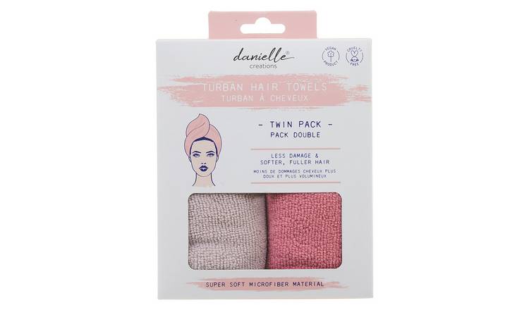 Danielle Creations Hair Turban Towel-Pack of 2