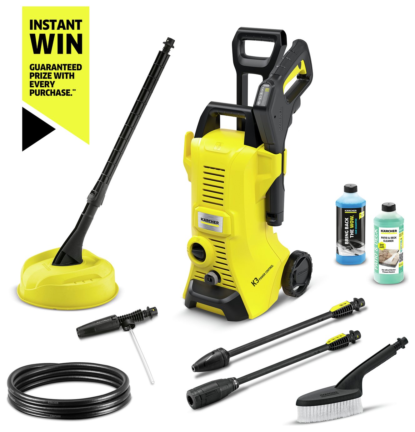 Karcher K 3 Power Control Car & Home Pressure Washer - 1600W