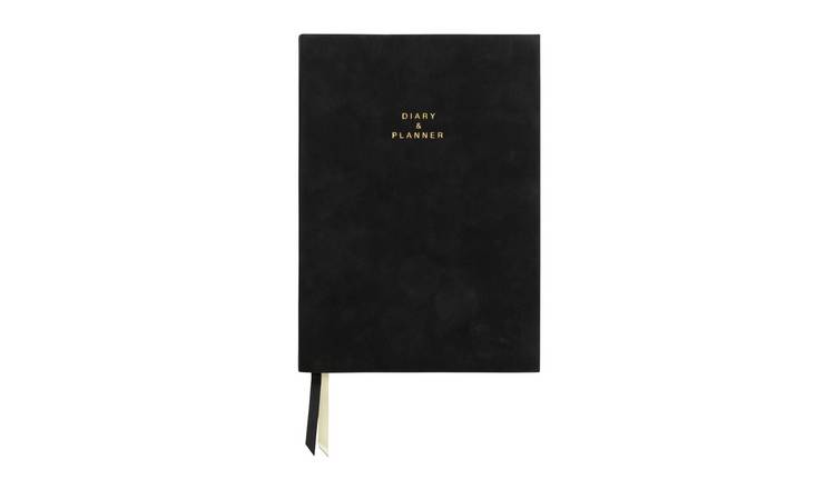 Home Black A5 Day To Page Organiser Diary