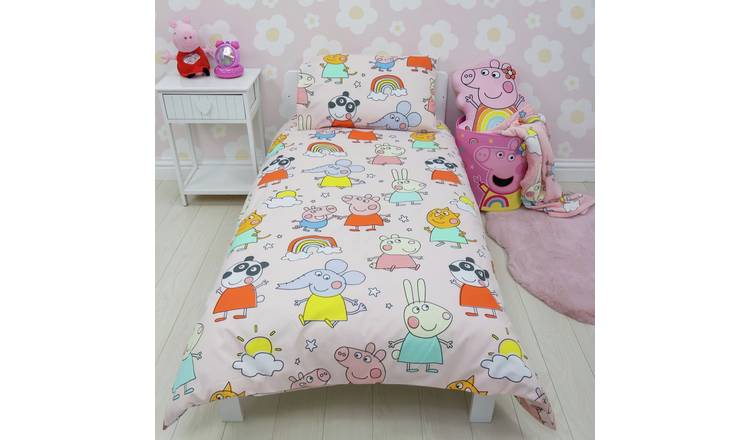 Cot bed outlet bedding peppa pig