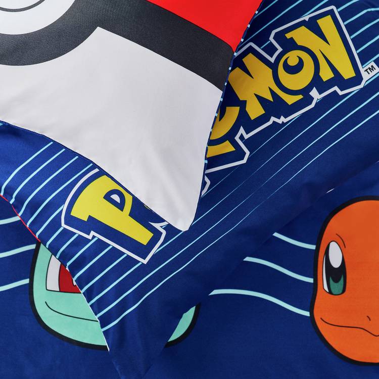 Pokemon Blue Kids Bedding Set - Double 0